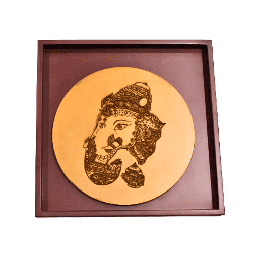 wooden Ganesha Picture frame