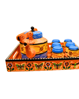 Vibrant Essence of India-Our Hand-Painted Kettle Combo Set!