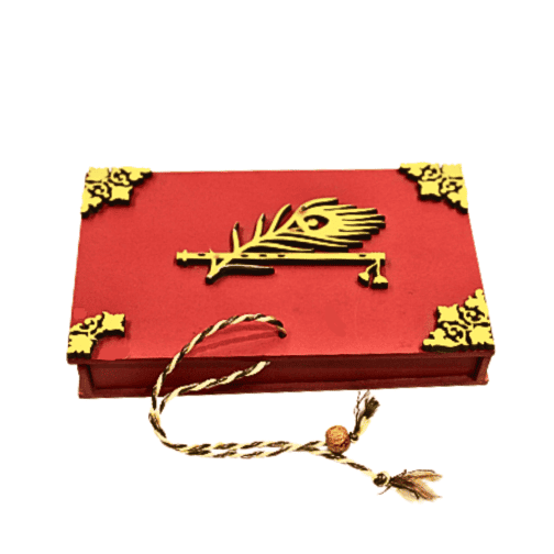 wooden box red