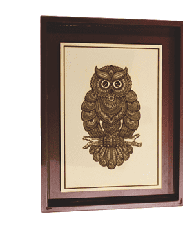 Wooden Owl Photo Frame – A Divine Diwali Blessing