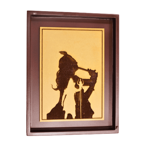 shiv with krishana frame