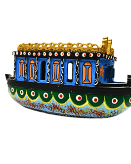 Sail into Tradition: Wooden Banarasi Bajra Boat – A Vivid Ode to Indian Culture