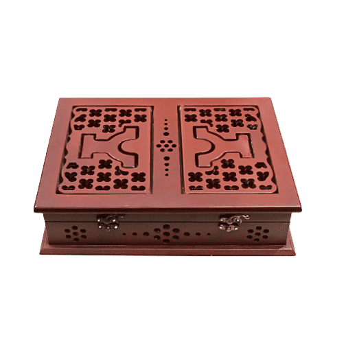 wooden book box case