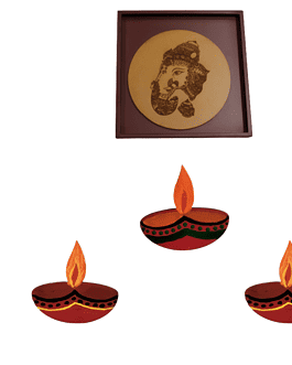 Handcrafted Wooden Cutout Diyas for a Festive Glow! Diwali wall decoration
