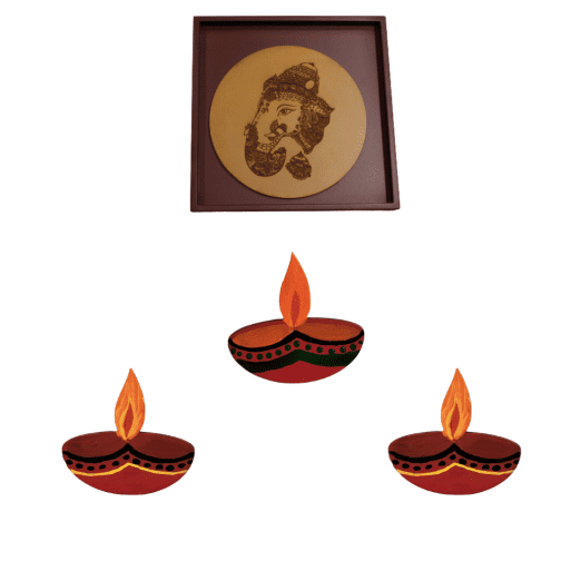 diya wall decoration