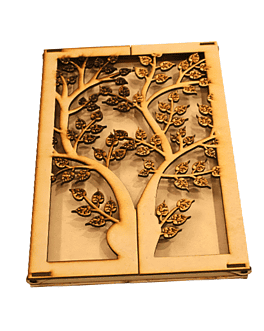 The Enchanting Wooden Invitation Card Case Box
