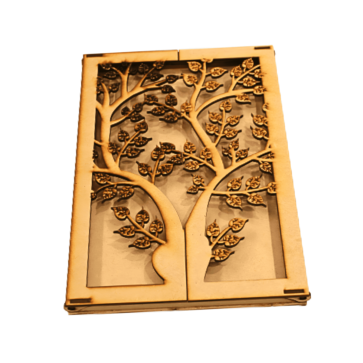 wooden invitation card box