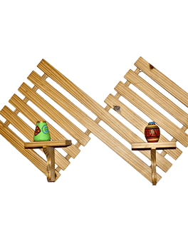 Home Decor with Our High-Quality Wooden Wall Shelf Duo